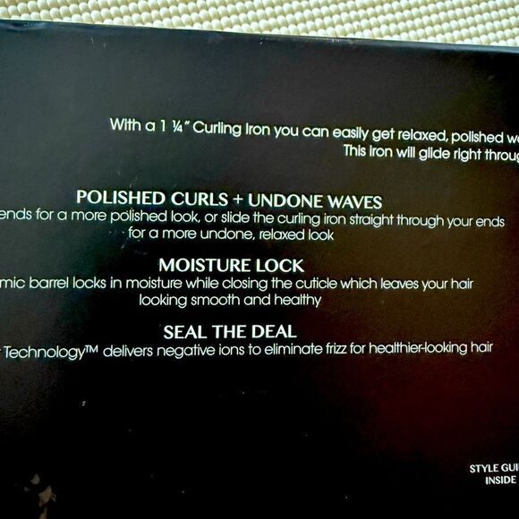 NWT Kristin Ess NanoBlack Curling Iron (1.25”) in its gorgeous box - Picture 12 of 16